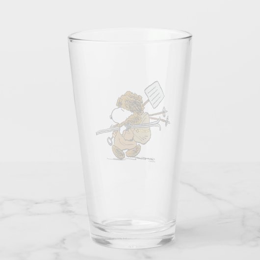 Erdnüsse | Snoopy Snow Warrior Glas (Rückseite)