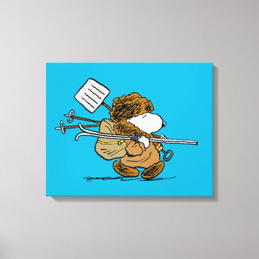 Erdnüsse | Snoopy Snow Warrior Leinwanddruck (Vorderseite)