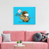 Erdnüsse | Snoopy Snow Warrior Leinwanddruck (Insitu (Wohnzimmer))