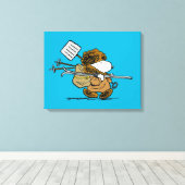 Erdnüsse | Snoopy Snow Warrior Leinwanddruck (Insitu (Holzboden))