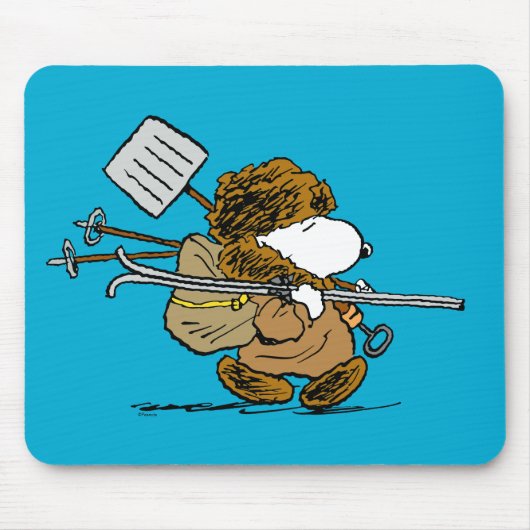 Erdnüsse | Snoopy Snow Warrior Mousepad (Vorne)