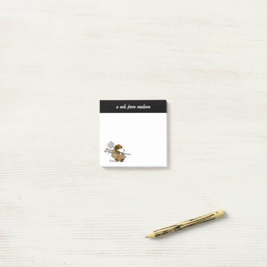 Erdnüsse | Snoopy Snow Warrior Post-it Klebezettel (Auf Schreibtisch)