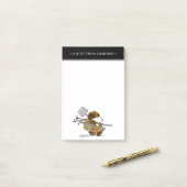 Erdnüsse | Snoopy Snow Warrior Post-it Klebezettel (Auf Schreibtisch)