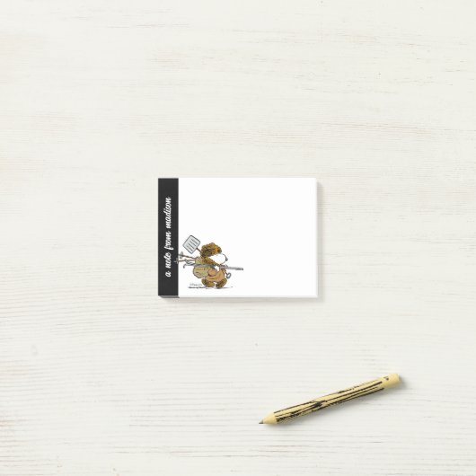 Erdnüsse | Snoopy Snow Warrior Post-it Klebezettel (Auf Schreibtisch)