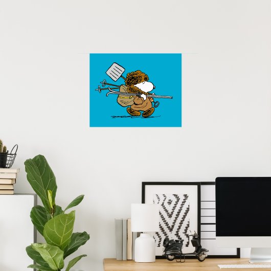 Erdnüsse | Snoopy Snow Warrior Poster (Heimbüro)