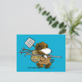 Erdnüsse | Snoopy Snow Warrior Postkarte (Stehend Vorderseite)