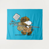 Erdnüsse | Snoopy Snow Warrior Wandteppich (Vorderseite (Horizontal))