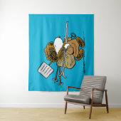 Erdnüsse | Snoopy Snow Warrior Wandteppich (Beispiel)