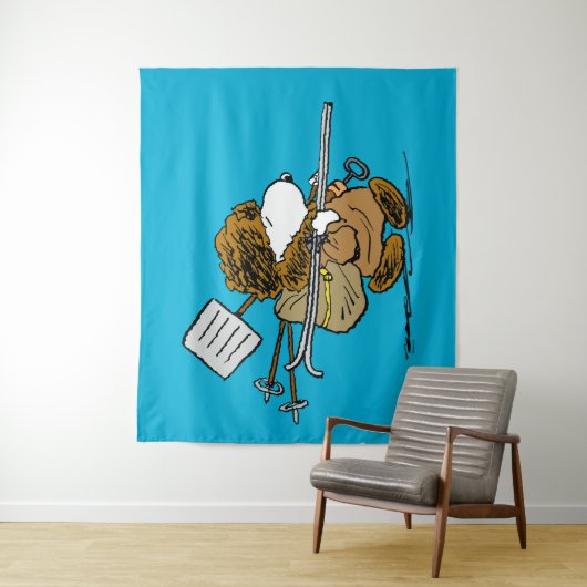 Erdnüsse | Snoopy Snow Warrior Wandteppich (Beispiel)