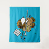 Erdnüsse | Snoopy Snow Warrior Wandteppich (Vorderseite)