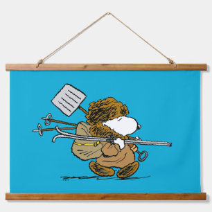 Erdnüsse Snoopy Snow Warrior Wandteppich Mit Holzrahmen