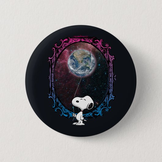 Erdnüsse | Snoopy Spaced Out Ballon Button (Vorderseite)