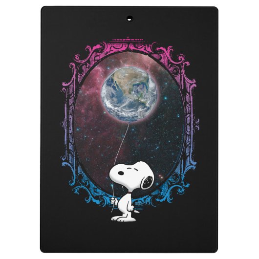 Erdnüsse | Snoopy Spaced Out Ballon Klemmbrett (Rückseite)