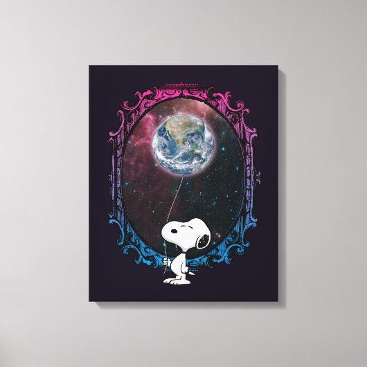 Erdnüsse | Snoopy Spaced Out Ballon Leinwanddruck (Vorderseite)