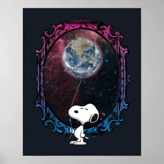 Erdnüsse | Snoopy Spaced Out Ballon Poster (Vorne)