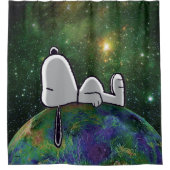 Erdnüsse | Snoopy Spacout Duschvorhang (Vorderseite)
