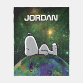 Erdnüsse | Snoopy Spacout Fleecedecke (Vorderseite)