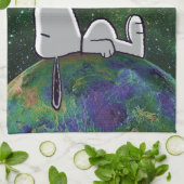 Erdnüsse | Snoopy Spacout Geschirrtuch (Gefaltet)