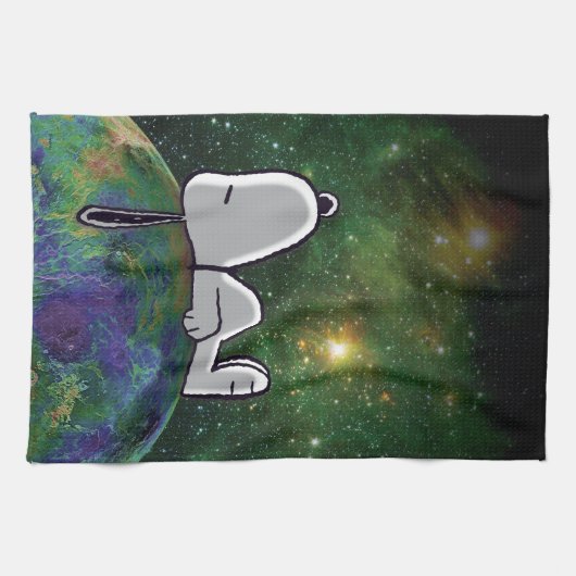 Erdnüsse | Snoopy Spacout Geschirrtuch (Horizontal)