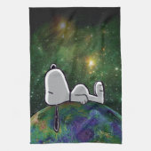 Erdnüsse | Snoopy Spacout Geschirrtuch (Vertikal)