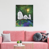 Erdnüsse | Snoopy Spacout Leinwanddruck (Insitu (Wohnzimmer))