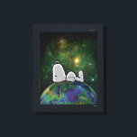 Erdnüsse | Snoopy Spacout Leinwanddruck<br><div class="desc">Schauen Sie sich dieses super niedliche Design mit Snoopy auf der Weltspitze an.</div>