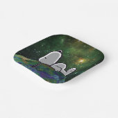 Erdnüsse | Snoopy Spacout Pappteller (Gewinkelt)