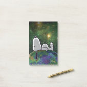 Erdnüsse | Snoopy Spacout Post-it Klebezettel (Auf Schreibtisch)