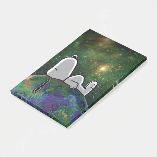 Erdnüsse | Snoopy Spacout Post-it Klebezettel (angewinkelt)