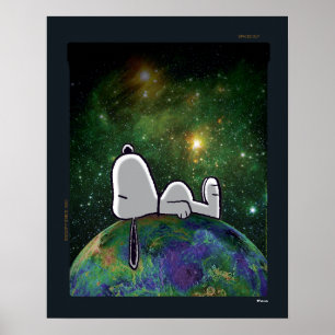 Erdnüsse Snoopy Spacout Poster