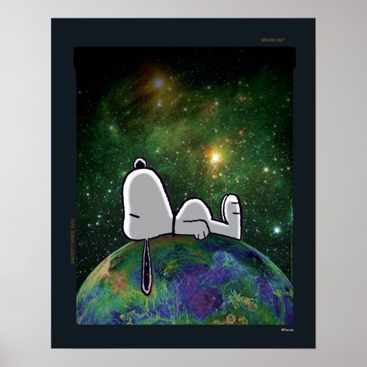 Erdnüsse | Snoopy Spacout Poster (Vorne)