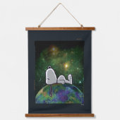 Erdnüsse | Snoopy Spacout Wandteppich Mit Holzrahmen (Vorderseite)