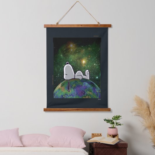 Erdnüsse | Snoopy Spacout Wandteppich Mit Holzrahmen (Schlafzimmer)