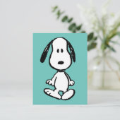 Erdnüsse | Snoopy Stehend Tall Postkarte (Stehend Vorderseite)