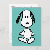 Erdnüsse | Snoopy Stehend Tall Postkarte (Vorne/Hinten)