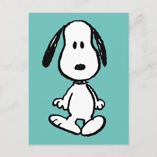 Erdnüsse | Snoopy Stehend Tall Postkarte (Vorderseite)