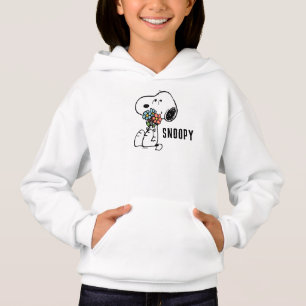 Erdnüsse Snoopy Stopp & Riechen Sie die Blume Hoodie