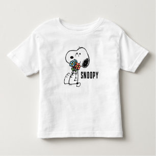Erdnüsse   Snoopy Stopp & Riechen Sie die Blume Kleinkind T-shirt