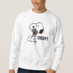 Erdnüsse Snoopy Stopp & Riechen Sie die Blume Sweatshirt