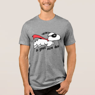 Erdnüsse Snoopy Super Hero Tri-Blend Shirt