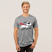 Erdnüsse | Snoopy Super Hero Tri-Blend Shirt (Vorderseite voll)