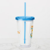 Erdnüsse | Snoopy Surfboard Longboard Wettbewerb Acryltrinkbecher (Rechts)