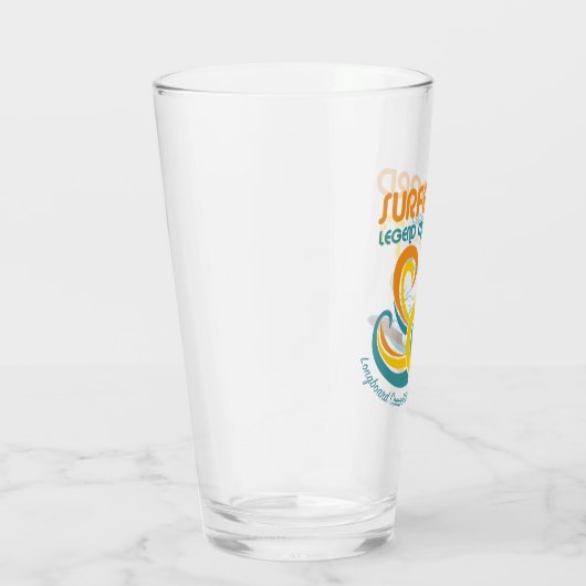 Erdnüsse | Snoopy Surfboard Longboard Wettbewerb Glas (Rechts)