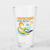 Erdnüsse | Snoopy Surfboard Longboard Wettbewerb Glas (Vorderseite)