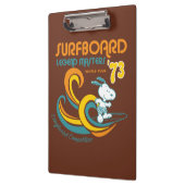 Erdnüsse | Snoopy Surfboard Longboard Wettbewerb Klemmbrett (Links)