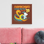 Erdnüsse | Snoopy Surfboard Longboard Wettbewerb Leinwanddruck (Insitu (Wohnzimmer))