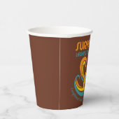 Erdnüsse | Snoopy Surfboard Longboard Wettbewerb Pappbecher (Rechts)