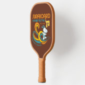 Erdnüsse | Snoopy Surfboard Longboard Wettbewerb Pickleball Schläger (Links)