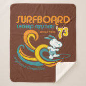 Erdnüsse | Snoopy Surfboard Longboard Wettbewerb Sherpadecke (Vorderseite)