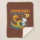 Erdnüsse | Snoopy Surfboard Longboard Wettbewerb Sherpadecke (Vorderseite)